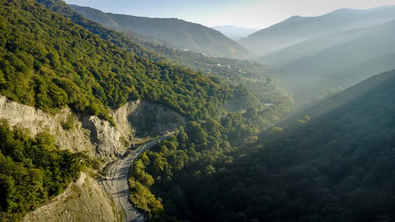 A mountain road