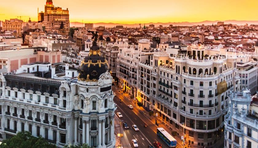 Gran Vía en Madrid