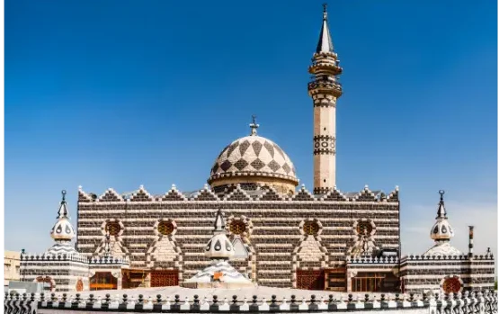 Fachada de la Mezquita de Abu Darwish en Amán