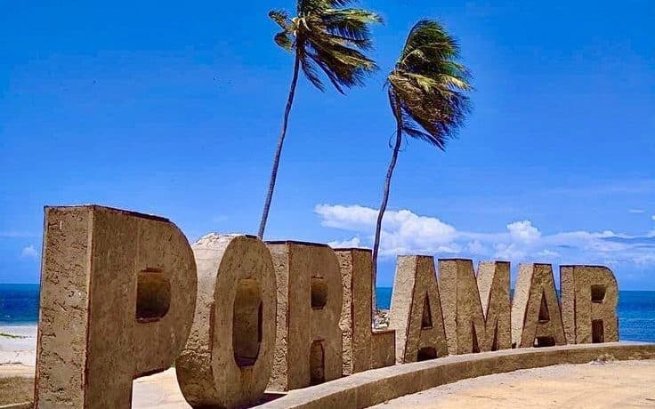 View over Porlamar, the main town on Margarita Island