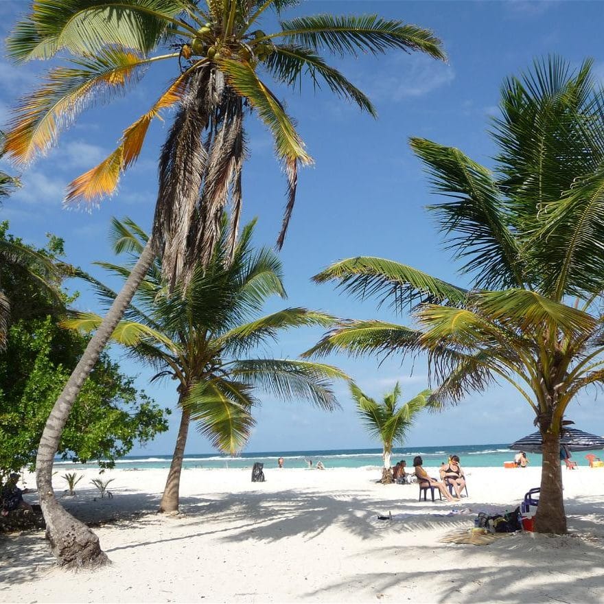 Cayo de arena y manglar en el Parque Nacional Morrocoy