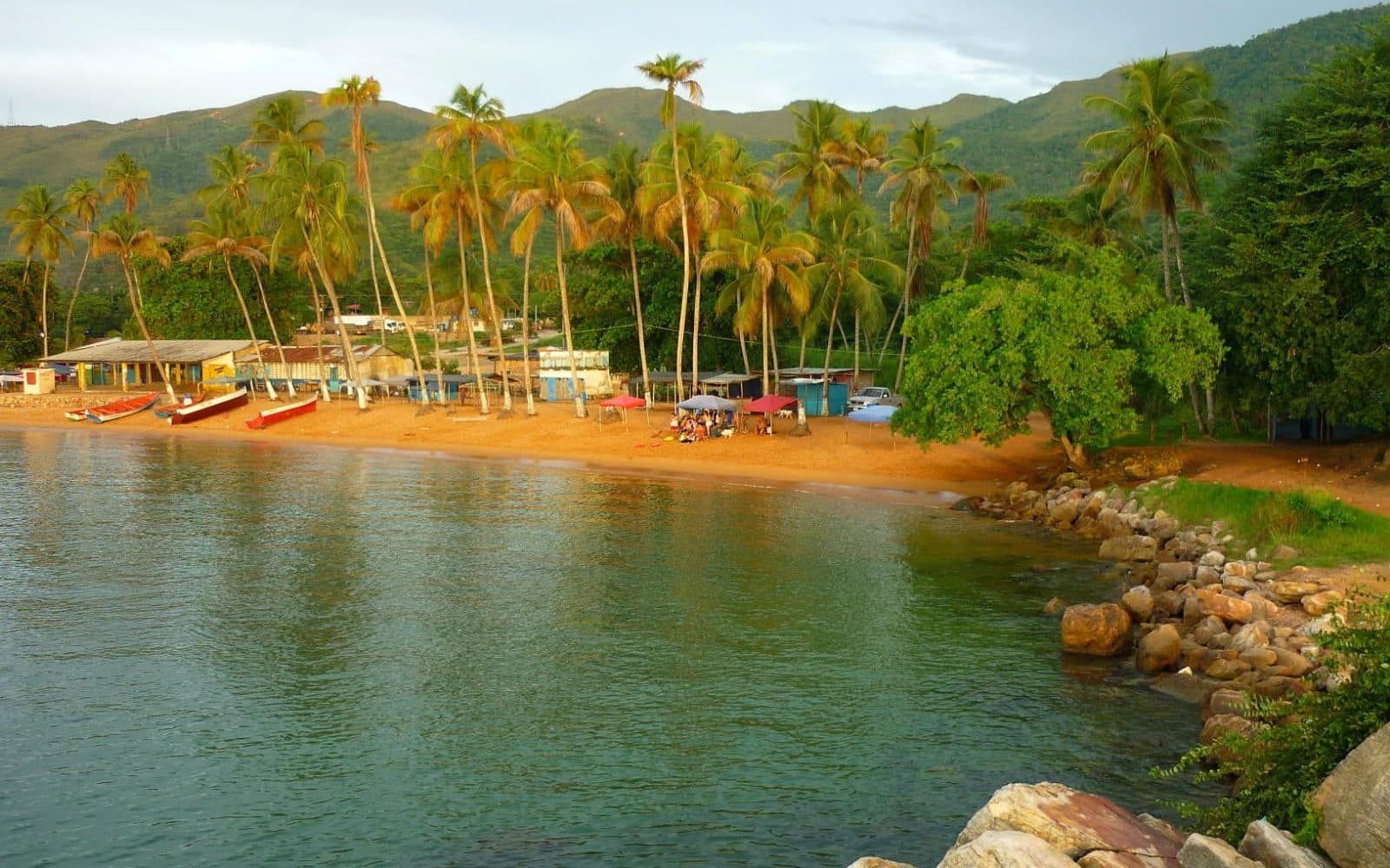 Playa Colorada en el Parque Nacional Mochima de Venezuela