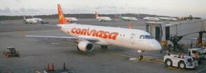 Aircraft on the apron at Simon Bolivar International Airport, Maiquetia